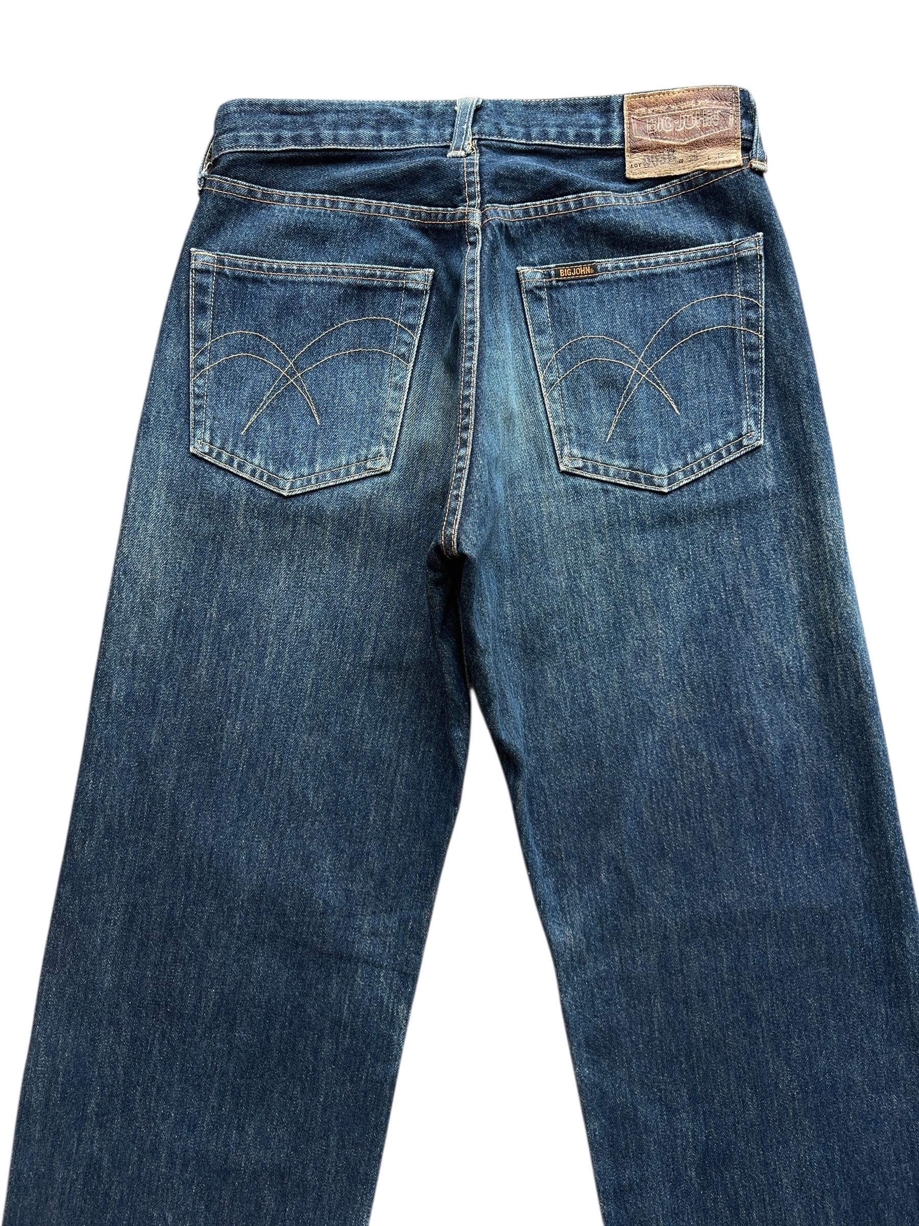 Vintage 90s Big John Selvedge Denim Jeans Leather Tag Big John