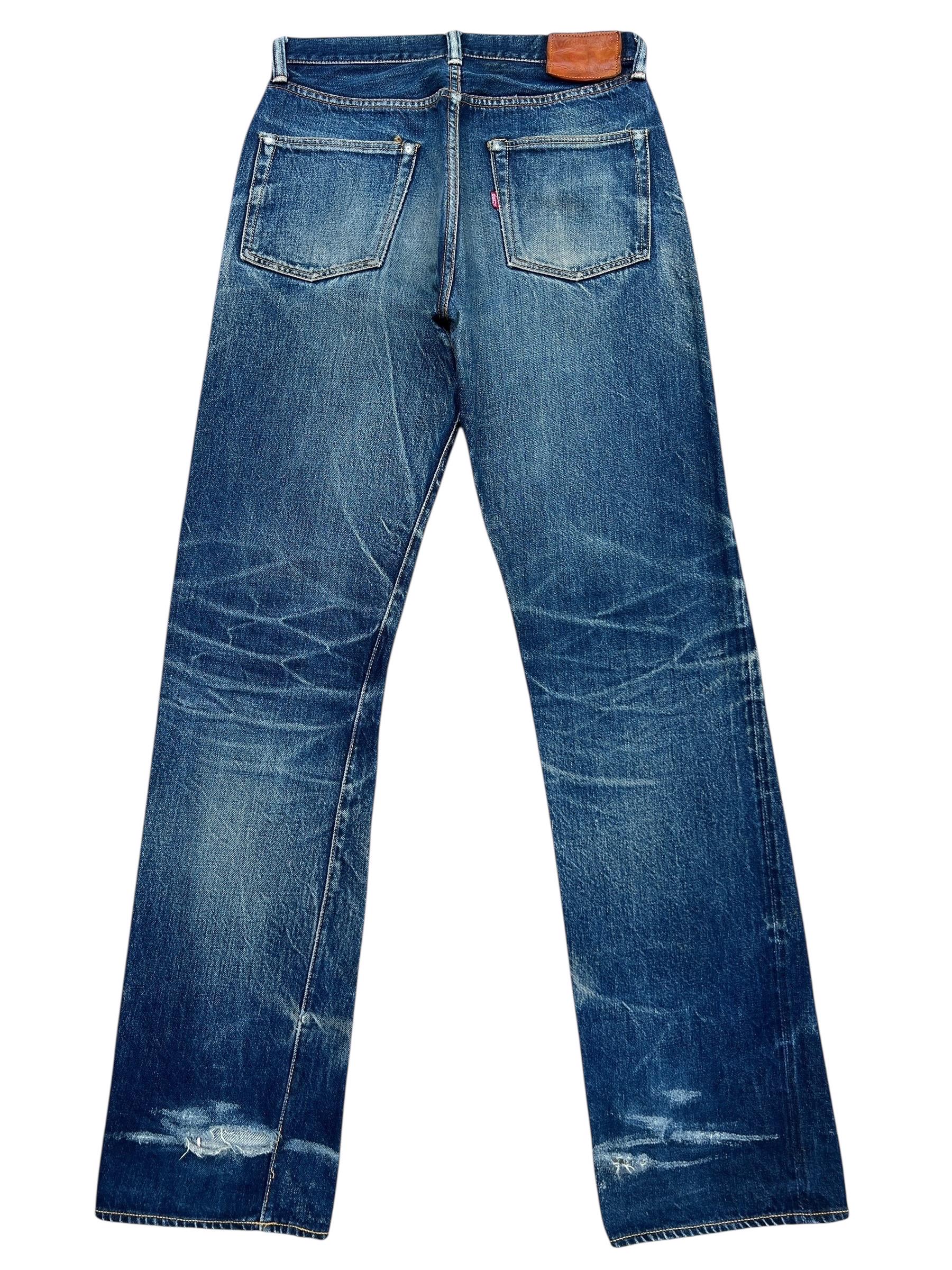 W30 Vintage 90s Warehouse Japan Leather Selvedge Denim Jeans