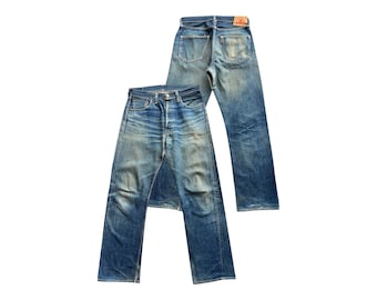 パンツ DENIME / ORIZZONTI selvedge denim pants Vintage 90s Denime Orizzonti Japan Denim Jeans Button Style