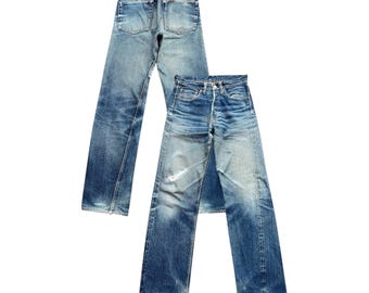Vintage 90s Denime Jeans Japan Denime Selvedge Denim Jeans Denime