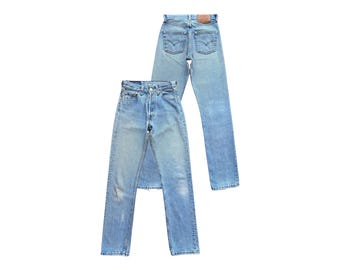 Vintage Levi's 501 W25” L29” Made in USA for Women Tag Bleached