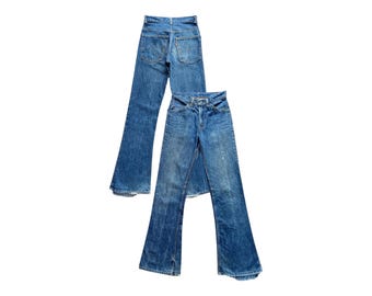 Vintage 70s Levis 684 Orange Tab Bell Bottom Jeans - W26 L31 - Etsy