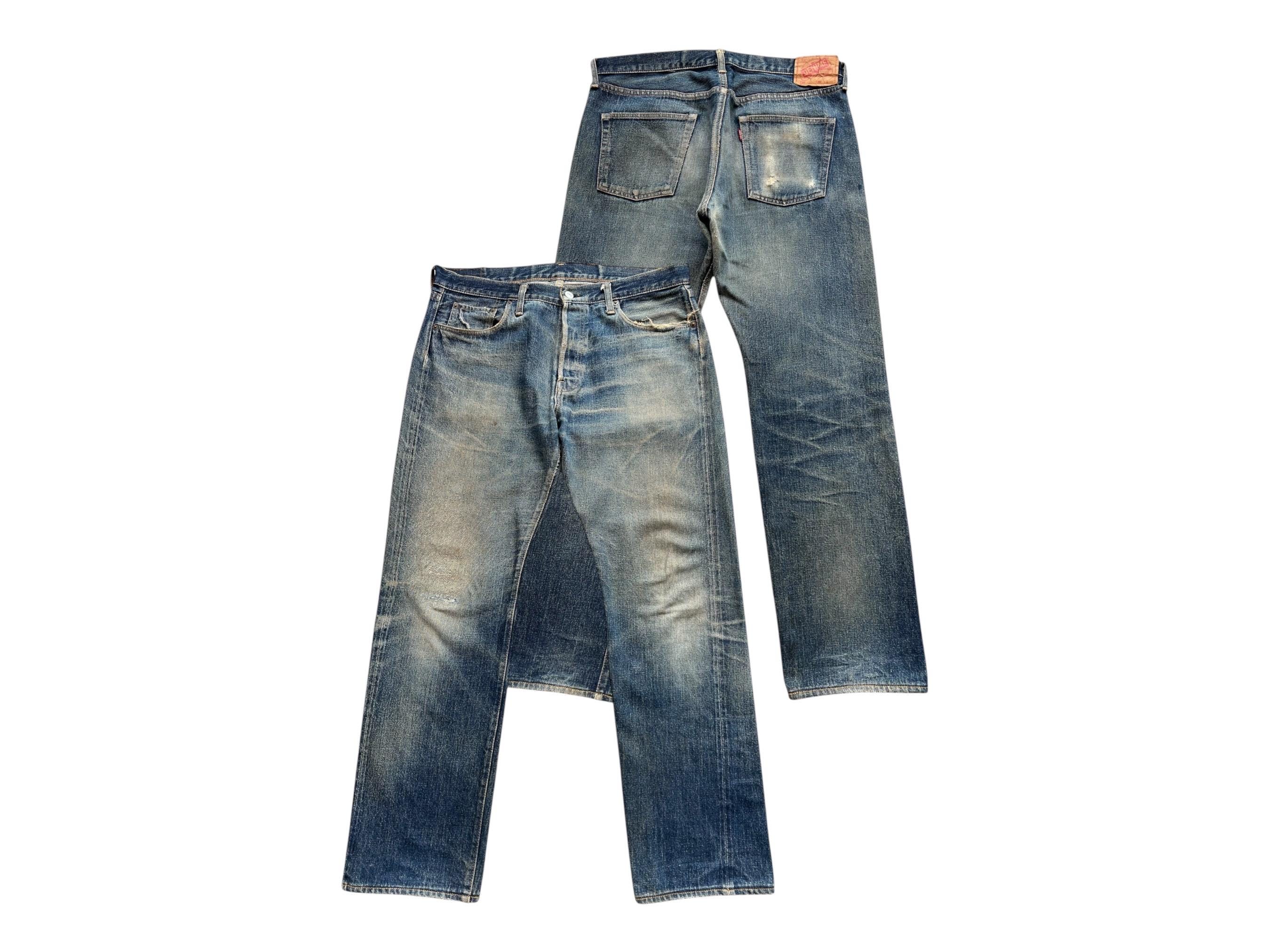 DENIME / 90's ～ selvedge denim pants Vintage 90s Denime Jeans Japan Denime Selvedge Denim Jeans Denime
