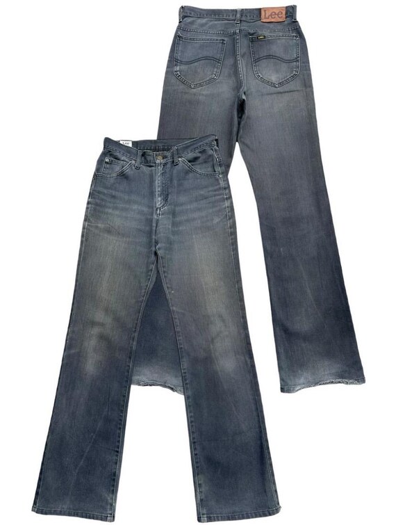 Vintage 90s Lee Rider Japan Flare Denim Jeans Lee Rider Distressed