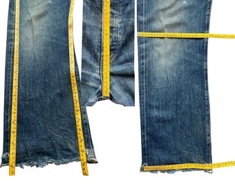 Vintage 90s Levi's 702xx Selvedge Buckle Back Denim Jeans Levis