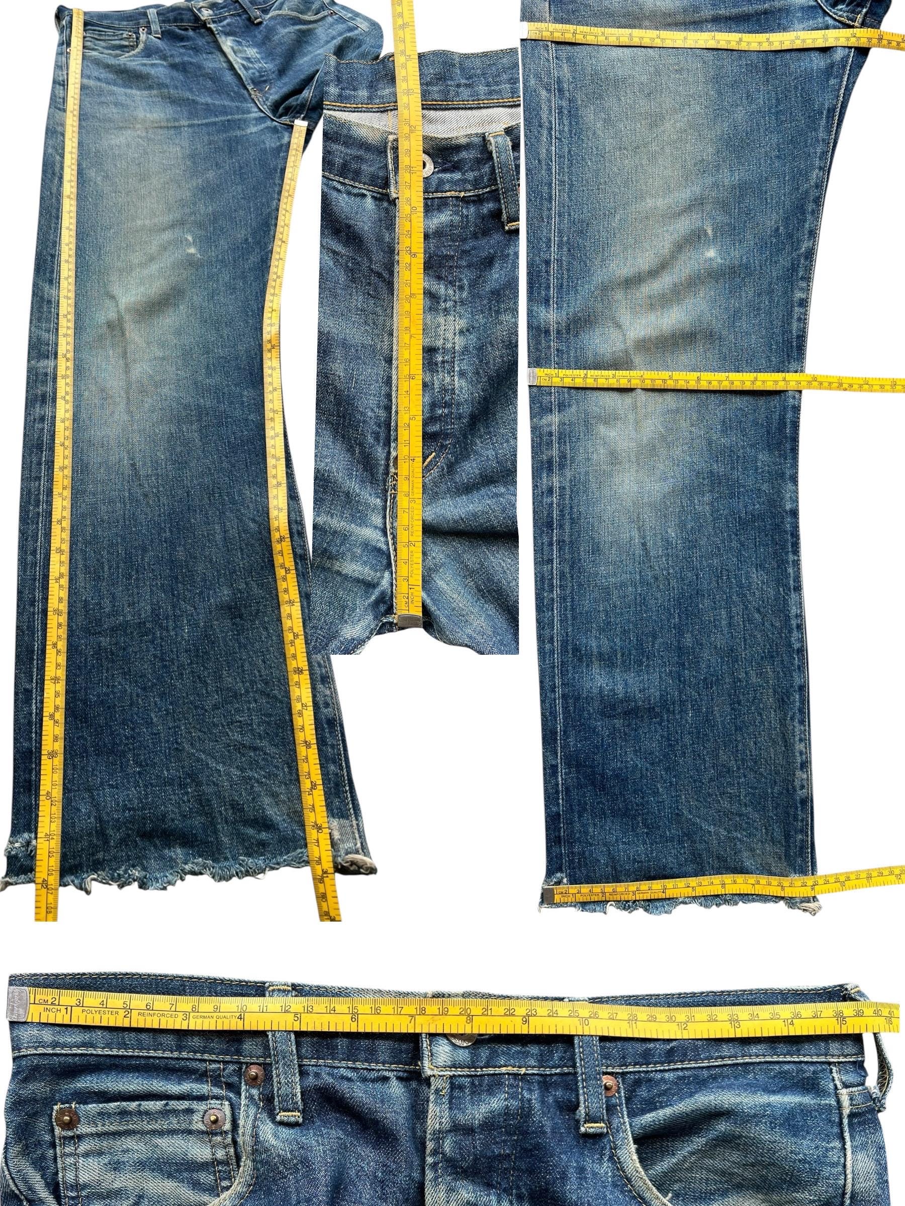 Vintage 90s Levi's 702xx Selvedge Buckle Back Denim Jeans Levis