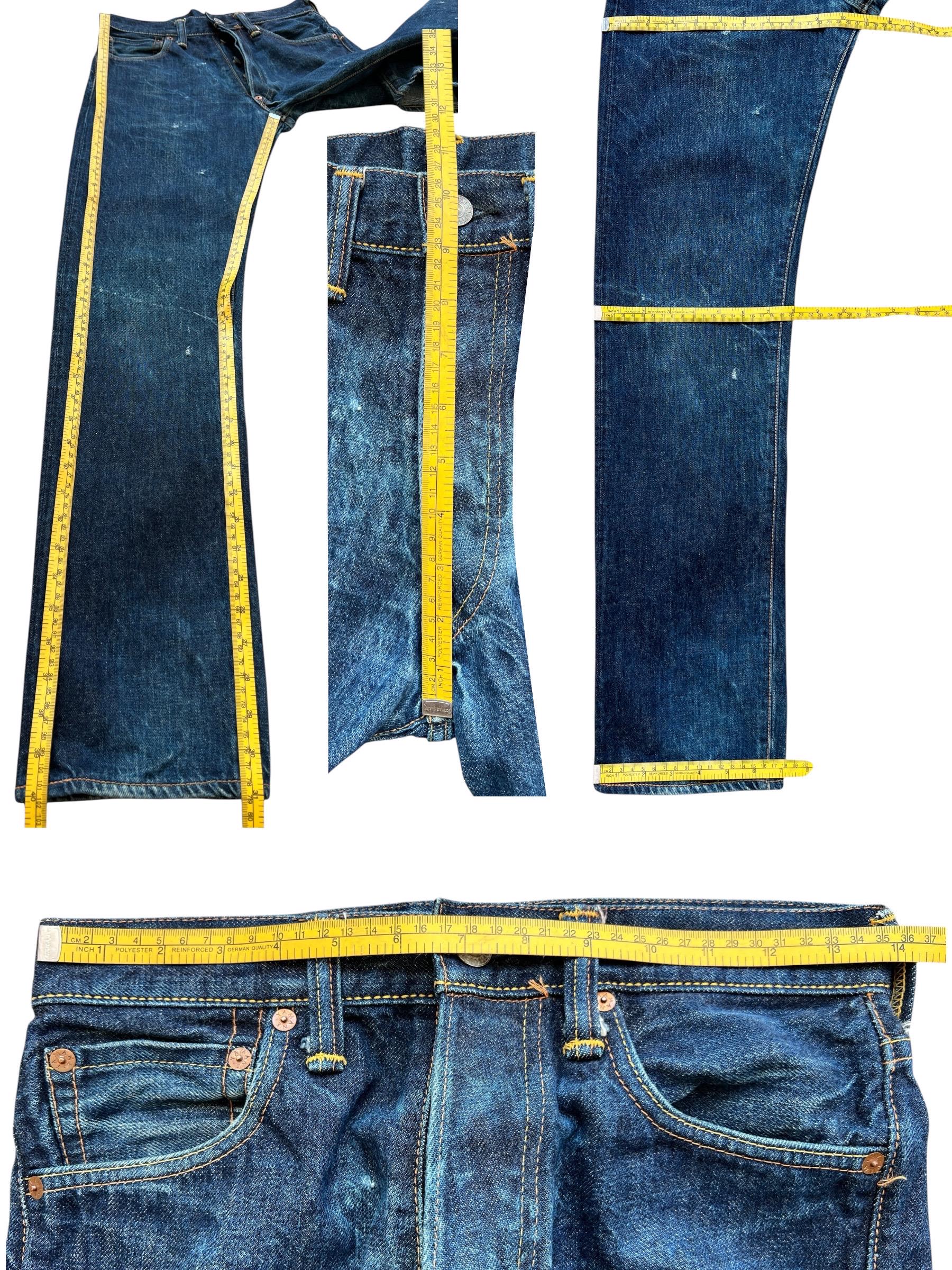 W28 Vintage 90s Evisu Japan Selvedge Denim Jeans No.2 Evisu