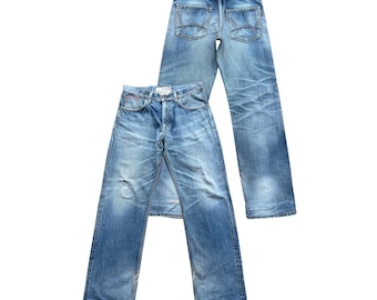 Vintage 90s Levi's 702xx Selvedge Buckle Back Denim Jeans Levis