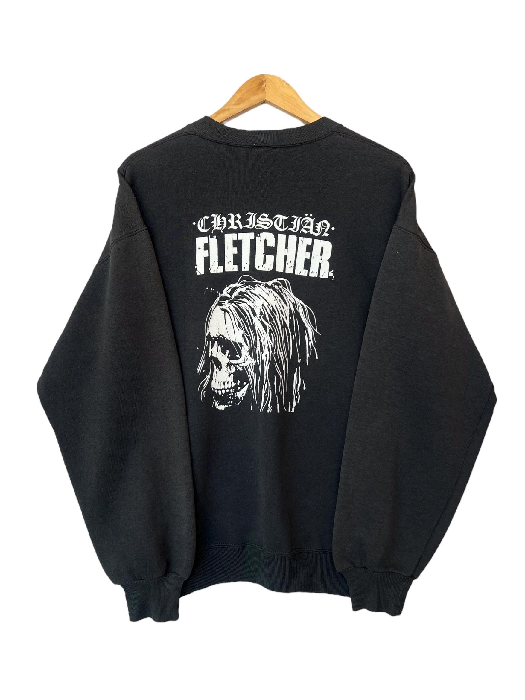 Vintage 90s Christian Fletcher Zorlac Skull Hoodie Vintage