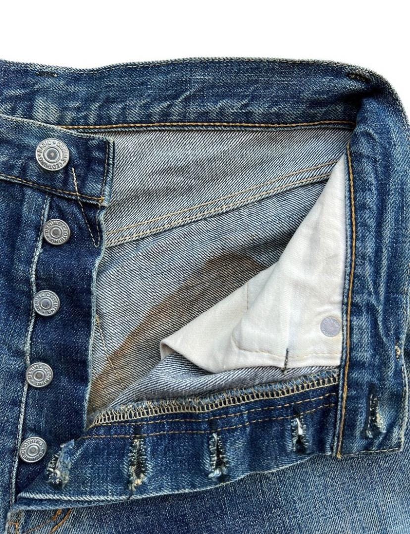 Vintage 90s Denime Orrizonti Japan Selvedge Baggy Denim Jeans