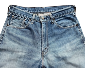Vintage 90s Levi's 504 Wide Selvedge Denim Jeans Levis Mudwash