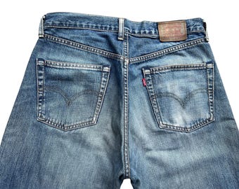 Vintage 90s Levi's 504 Wide Selvedge Denim Jeans Levis Mudwash