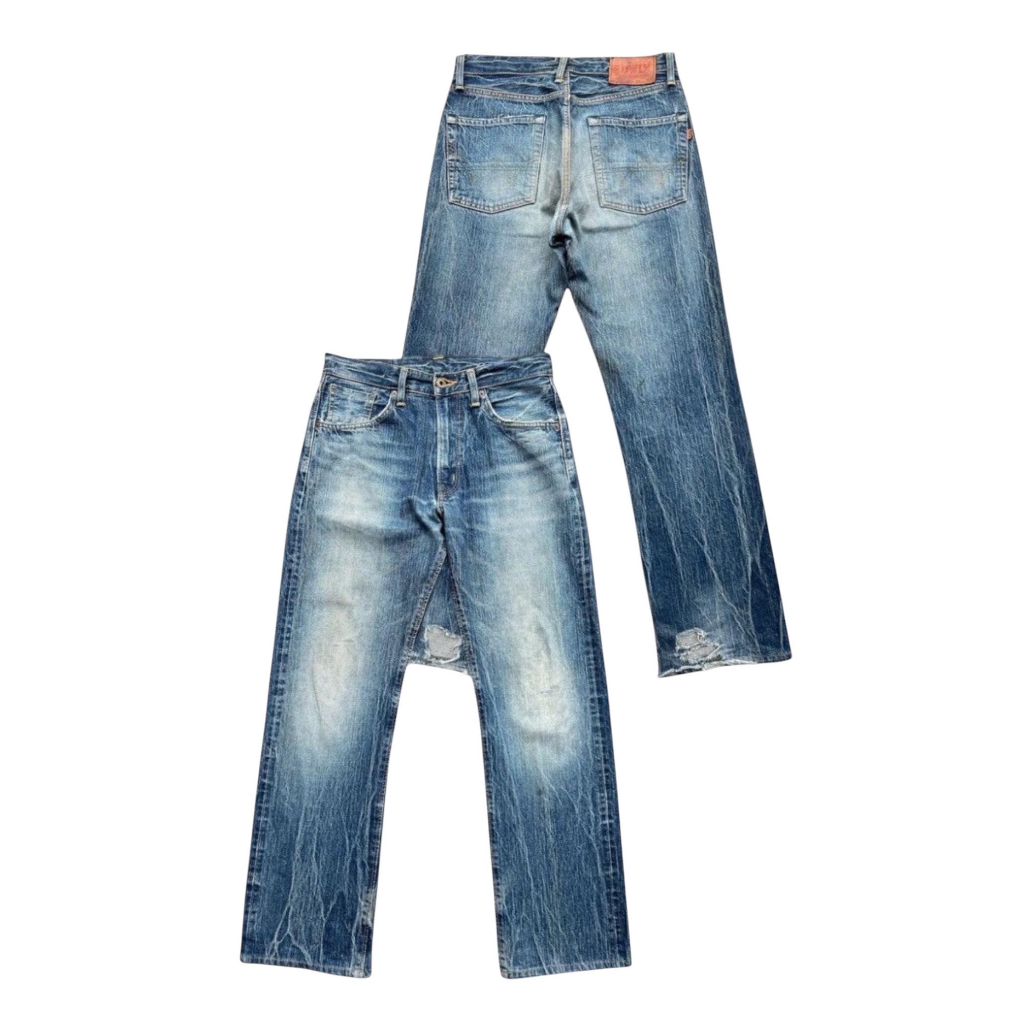 パンツ 00s EDWIN grunge selvedge denim 53505 RV Edwin 505zx - Etsy
