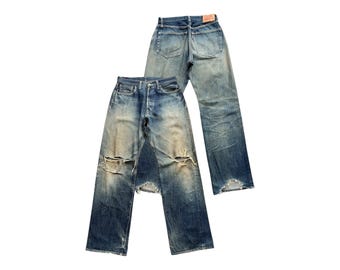 EVISU No2 Lot 2001 Selvedge Denim Pants #1494 - Etsy