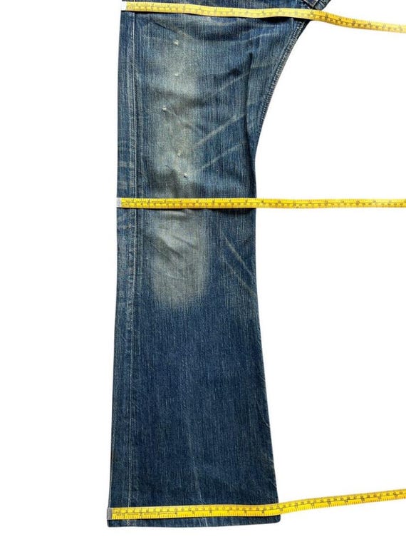 Vintage Edwin 503 Blue Trip Japan Flare Denim Jeans Edwin Bootcut