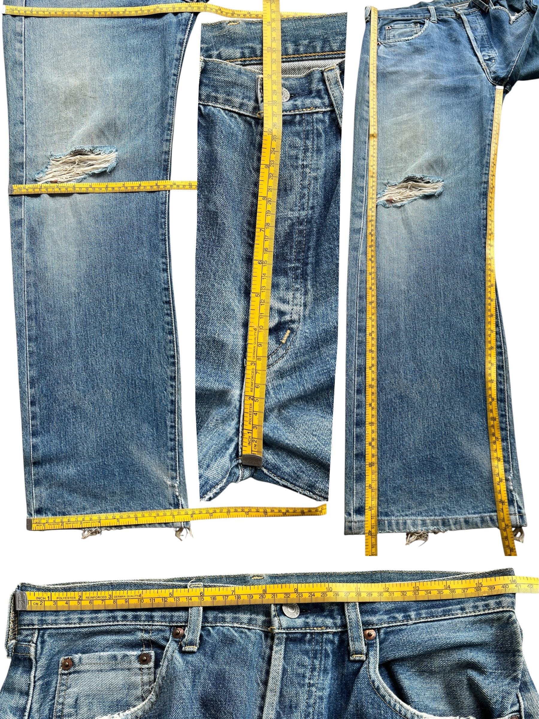 Vintage 90s Levi's 503B Big E Selvedge Denim Jeans Levis Mudwash
