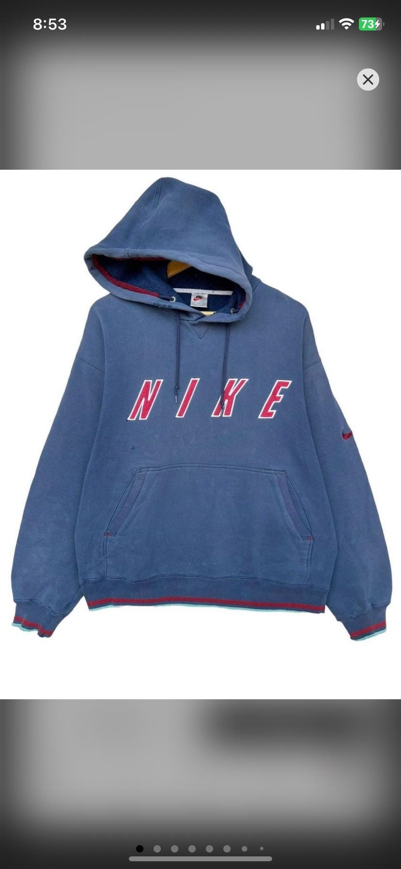 90s Nike Center Swoosh Hoodie - Etsy
