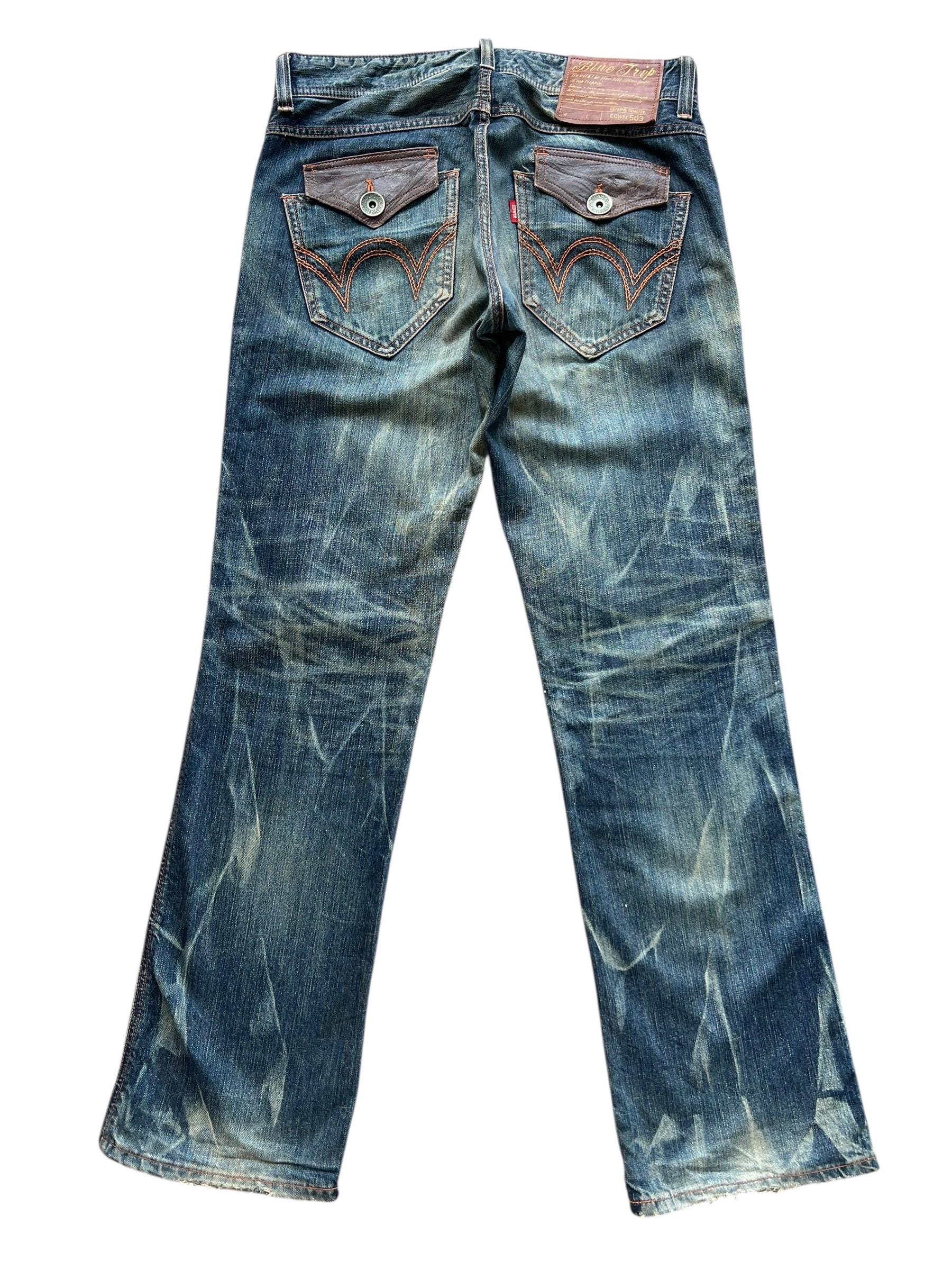 Vintage Edwin 503 Blue Trip Japan Denim Jeans Vintage Edwin 