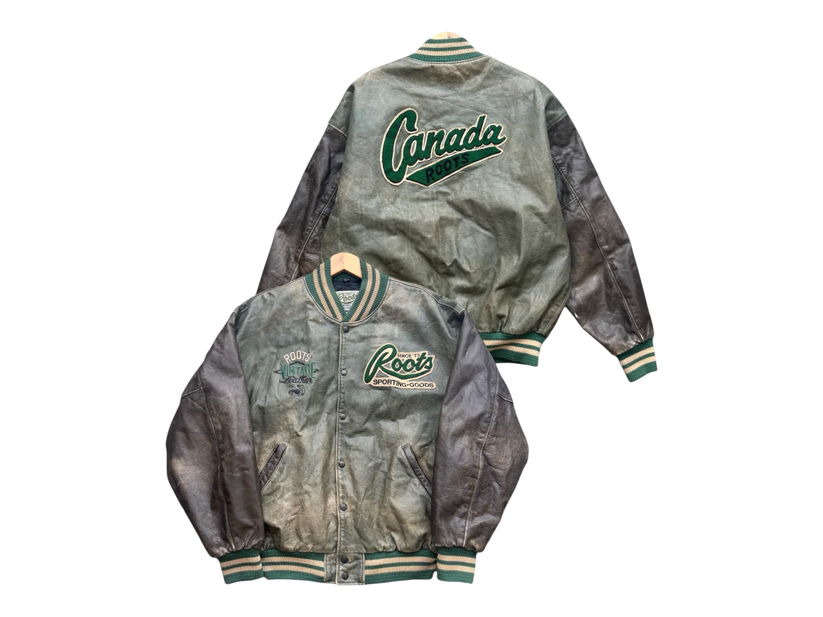 Roots Leather Jacket - Etsy Canada
