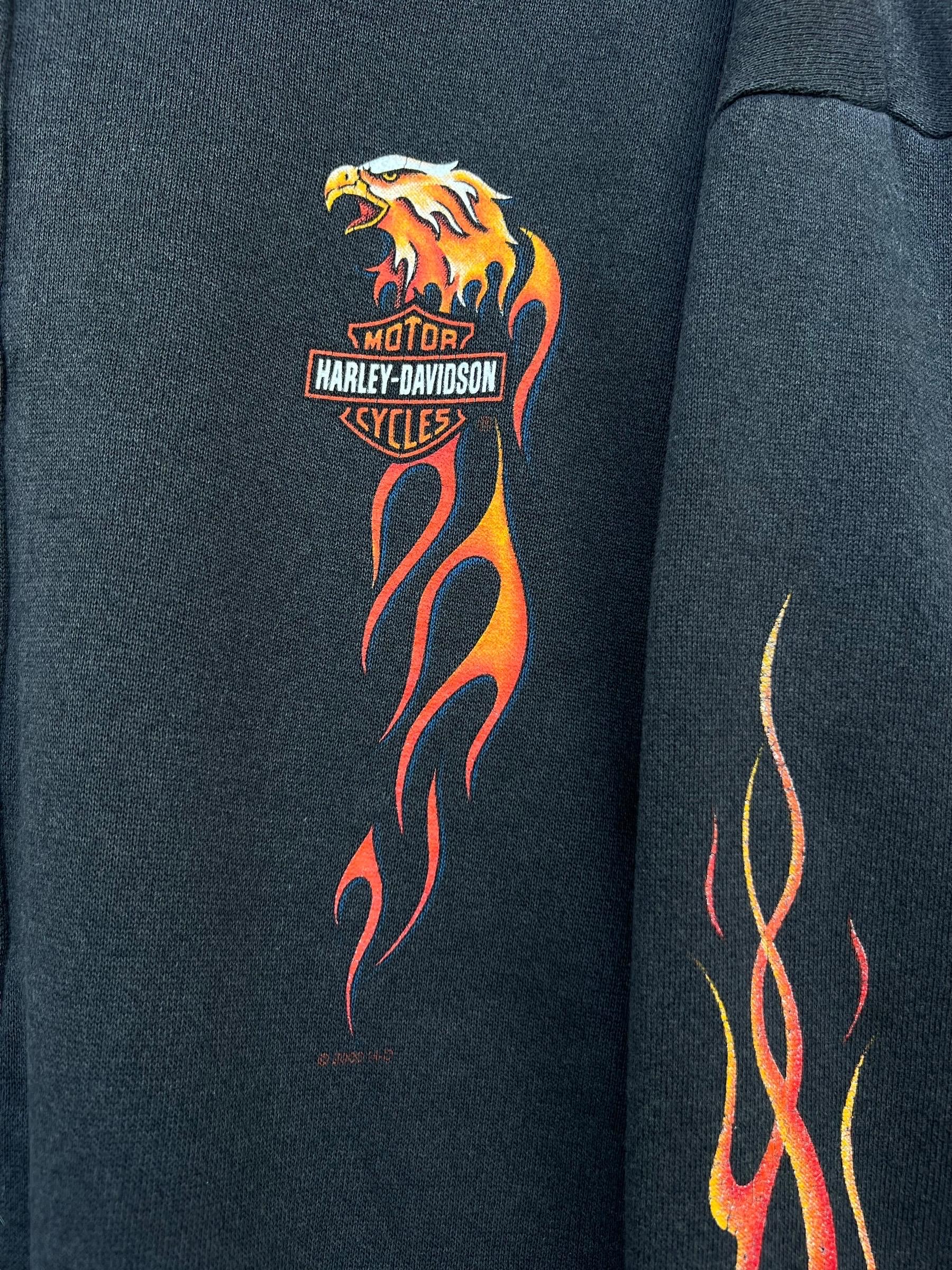 Vintage 90s Harley Davidson Flame Hoodie Vintage Harley Vintage 90s Harley Davidson Flame Hoodie Vintage Harley