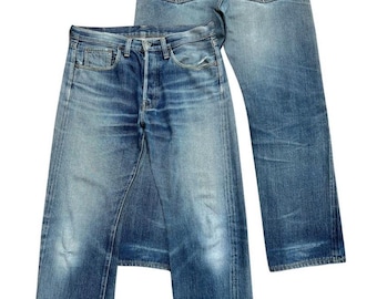 Vintage 90s Denime Orrizonti Japan Selvedge Baggy Denim Jeans