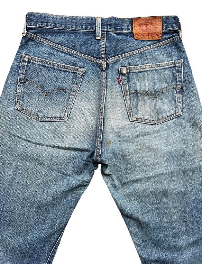 Vintage 90s Levi's 504Z Big E Selvedge Denim Jeans Levis Mudwash