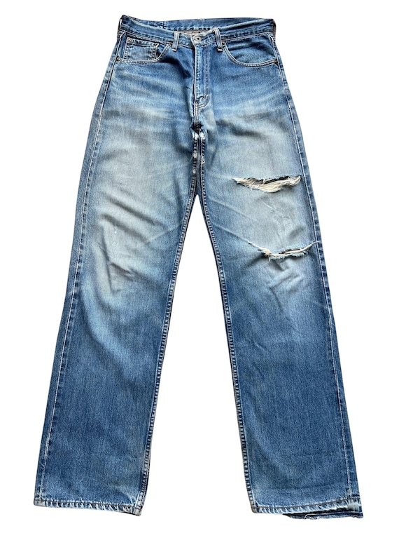 Vintage 90s Levi's 504 Wide Selvedge Denim Jeans Levis Mudwash