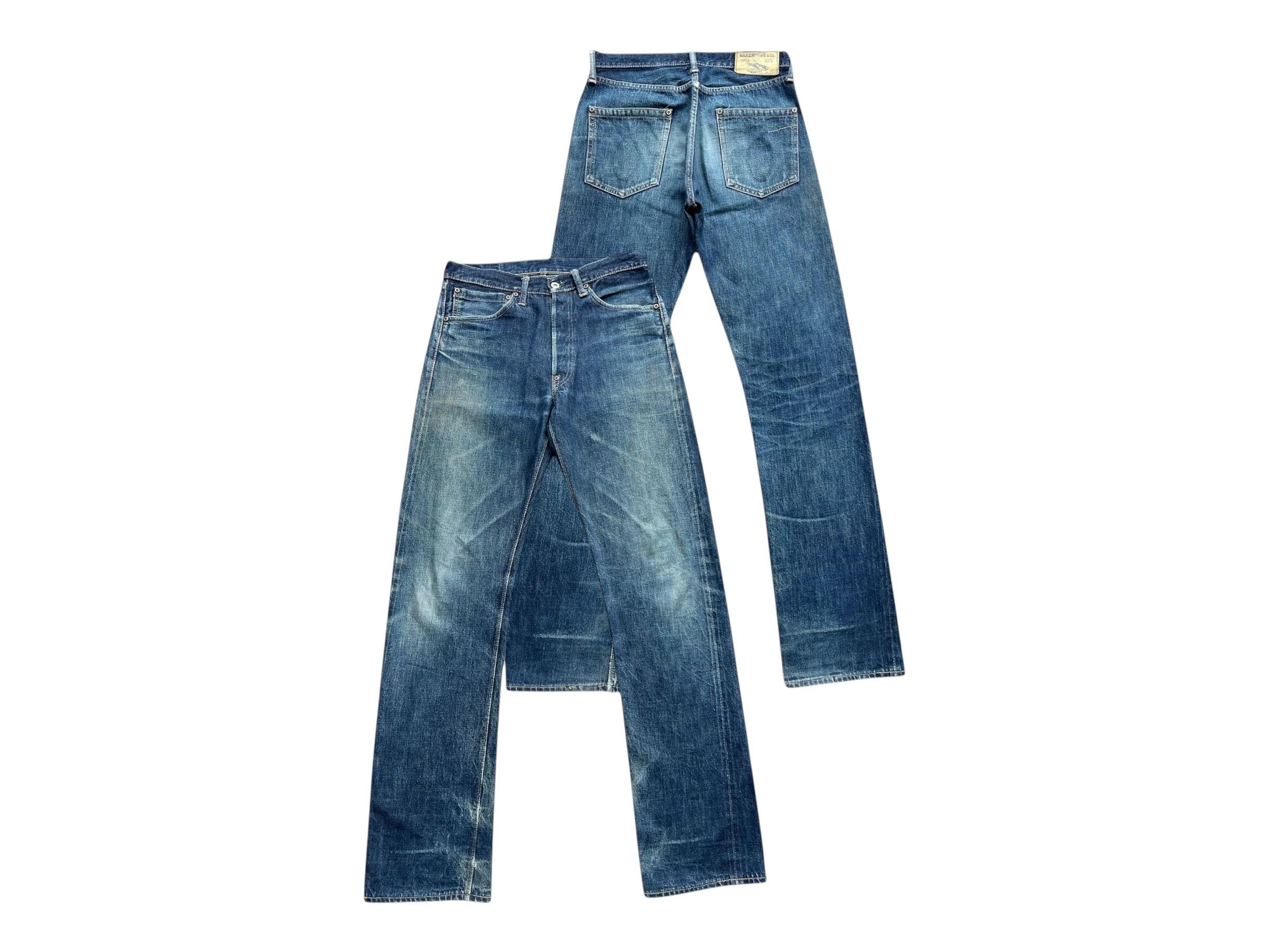 WAREHOUSE✨WARREN デニム　金耳　CATTLE DRIVE W３１ Vintage 90s Warehouse Warren Cattle Selvedge Denim Jeans Warehouse