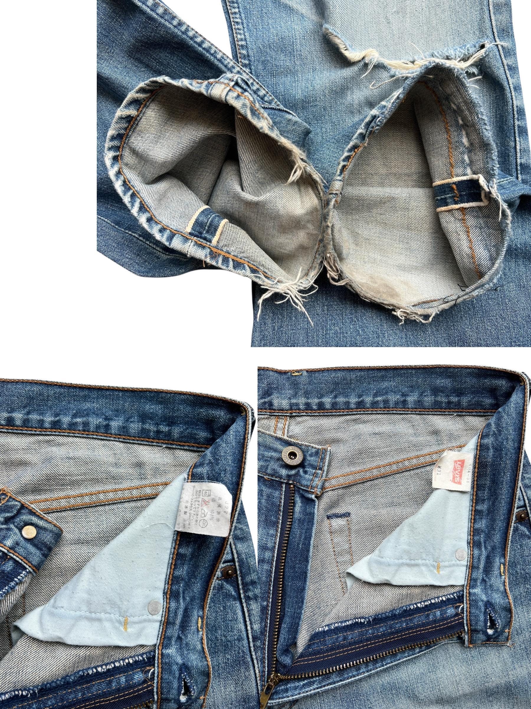 90s LEVI’S 504 selvedge wide jeans W31 Levi's × Vintage Vintage 90s Levi's 504 Selvedge Denim Made in
