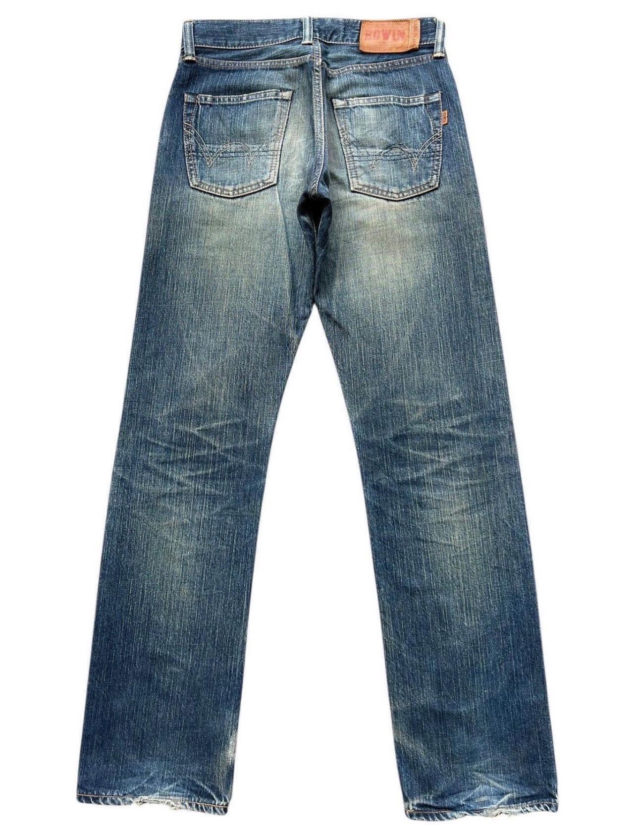 Vintage Edwin 505ZXX Japan Selvedge Denim Jeans Edwin Distressed