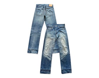 W30 Vintage 90s Levi's 702xx Selvedge Buckle Back Denim Jeans