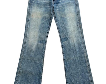 W32 L30 Levis 517 Bootcut Vintage Dark Faded Blue 517s Made in 90s