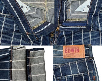 Vintage Edwin 505ZXX Japan Selvedge Denim Jeans Edwin Distressed
