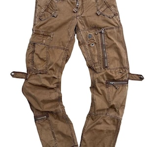 Vintage Polo Ralph Lauren Multipocket Cargo Pants Tactical Pants Bondage Pants Brown Pants 32x32