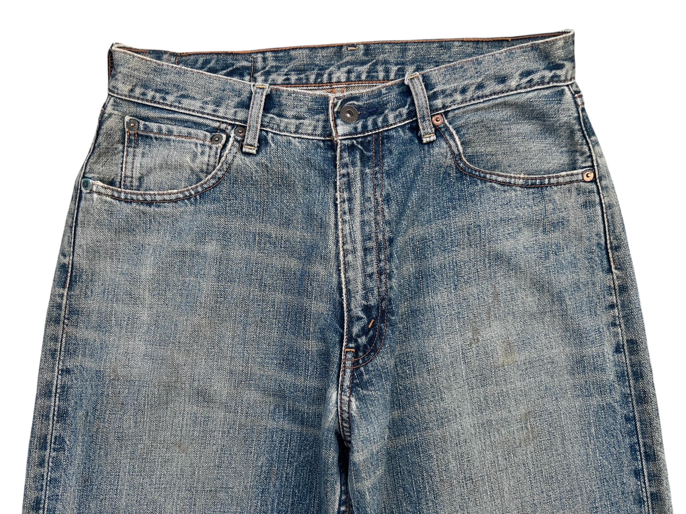W32 Vintage 90s Levi's 504 Wide Baggy Denim Jeans Levis Mudwash