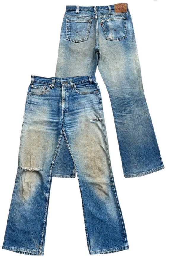 パンツ Made in USA 1990s Levi's 517 flare denim Vintage 90s Levis 517 Made In USA Boot Cut Flare Dark Wash