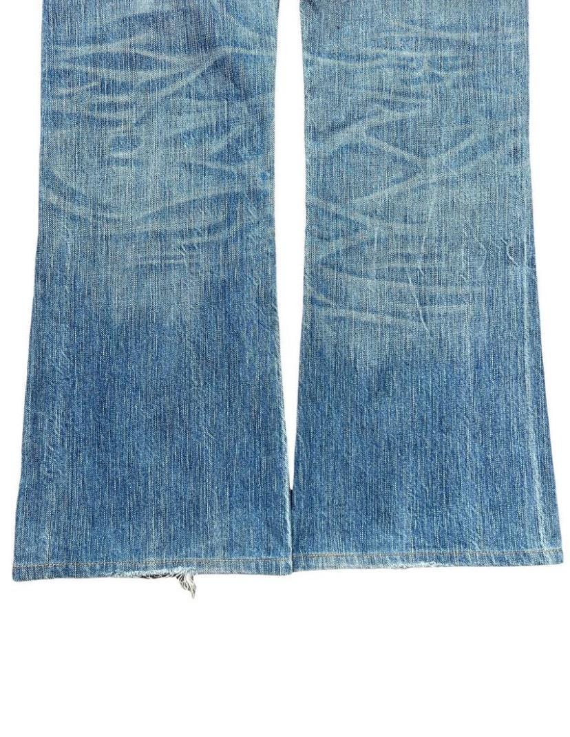 Vintage Edwin 503 Blue Trip Japan Flare Denim Jeans Edwin Bootcut