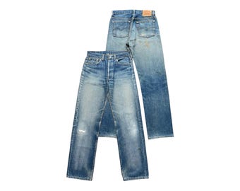 Vintage 90's Levi Strauss 501 XX Light Wash High Waist Button Fly