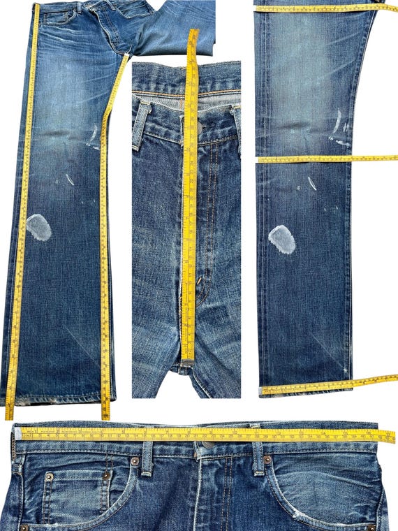 W33 Vintage 90s Levi's 502 Big E Selvedge Denim Jeans Levis 503
