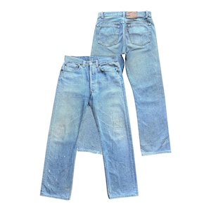 Calça jeans Levi's 501 vintage dos anos 80 Calça jeans Levi's 501 vintage Calça jeans Levi's 501 vintage dos anos 80, fabricada nos EUA, 31x27