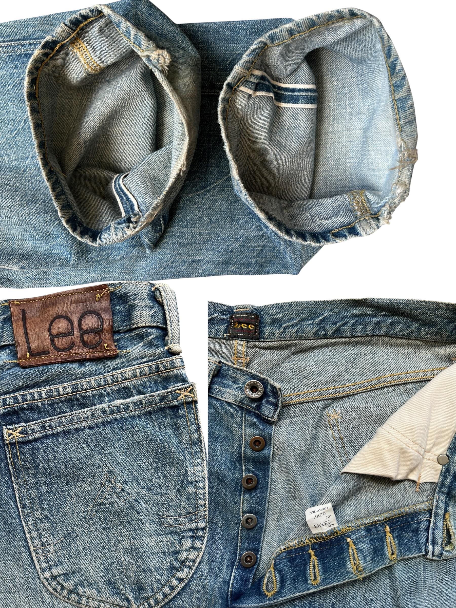 W34 Vintage 90s Lee Rider Selvedge Denim Jeans Lee Rider Japan