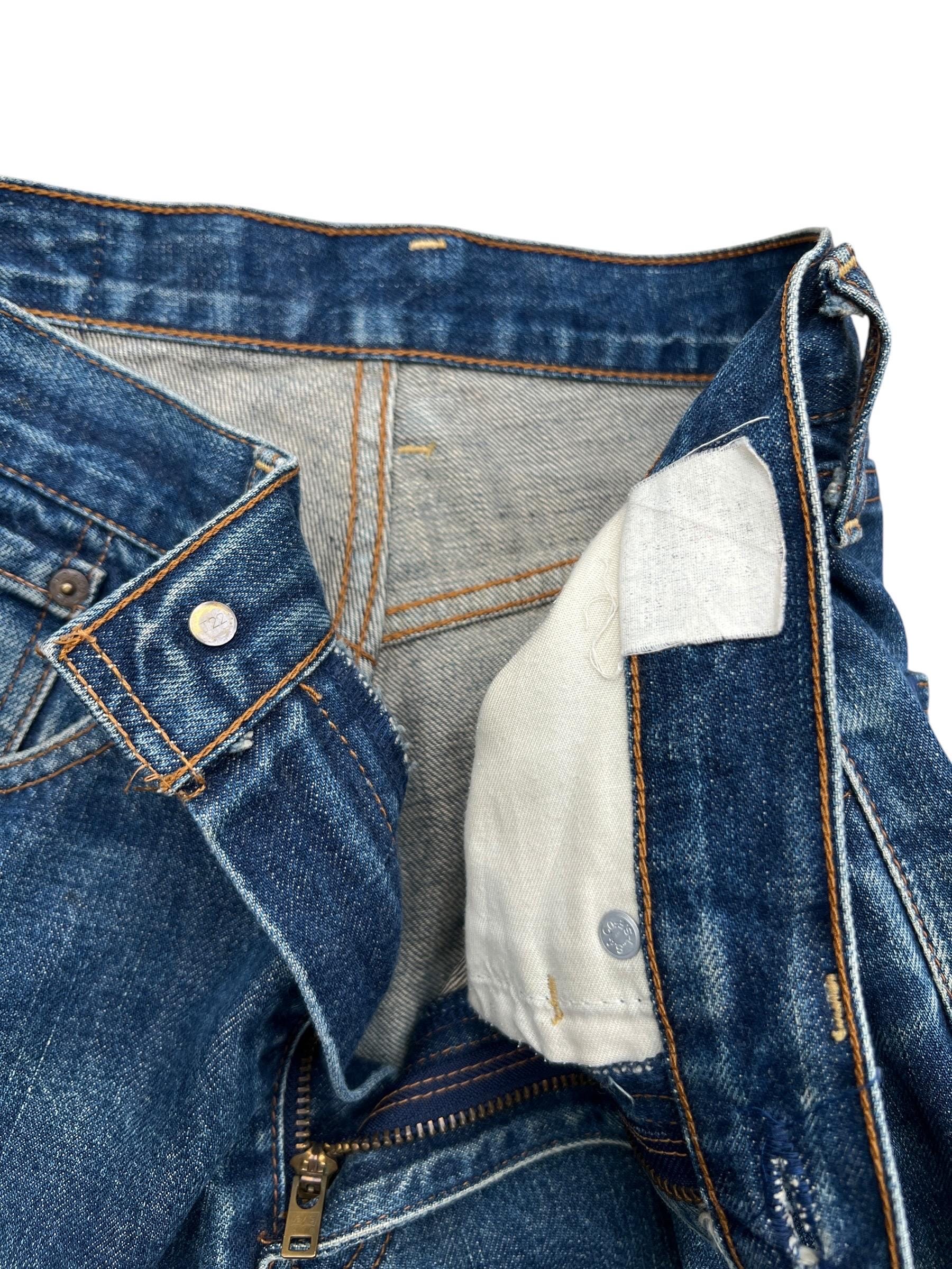 W32 Vintage 90s Levi's 504 Wide Baggy Denim Jeans Levis Mudwash