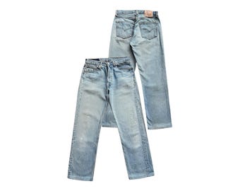 Vintage 90s Levis 17501 Blue Jeans Made in Usa Womens 501 Button