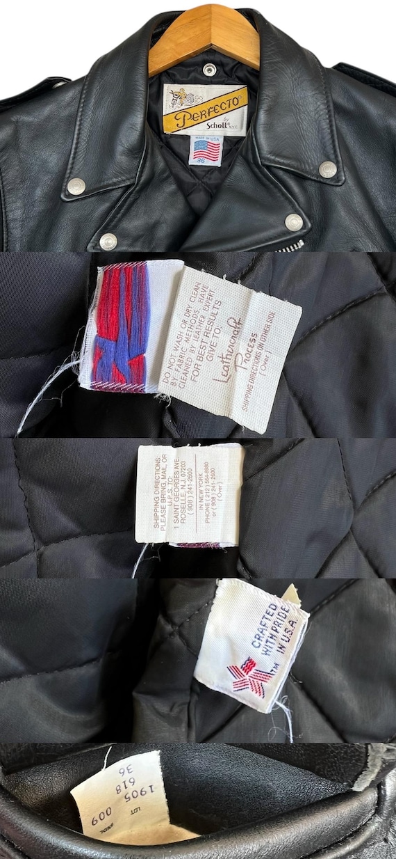 Vintage 80s Schott Perfecto Leather Jacket Schott Perfecto Double