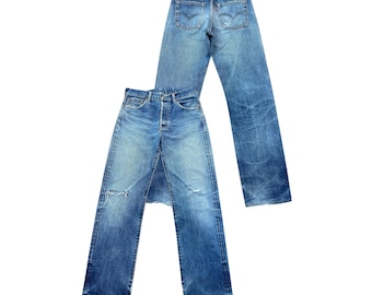W30 Vintage 90s Levi's 702xx Selvedge Buckle Back Denim Jeans