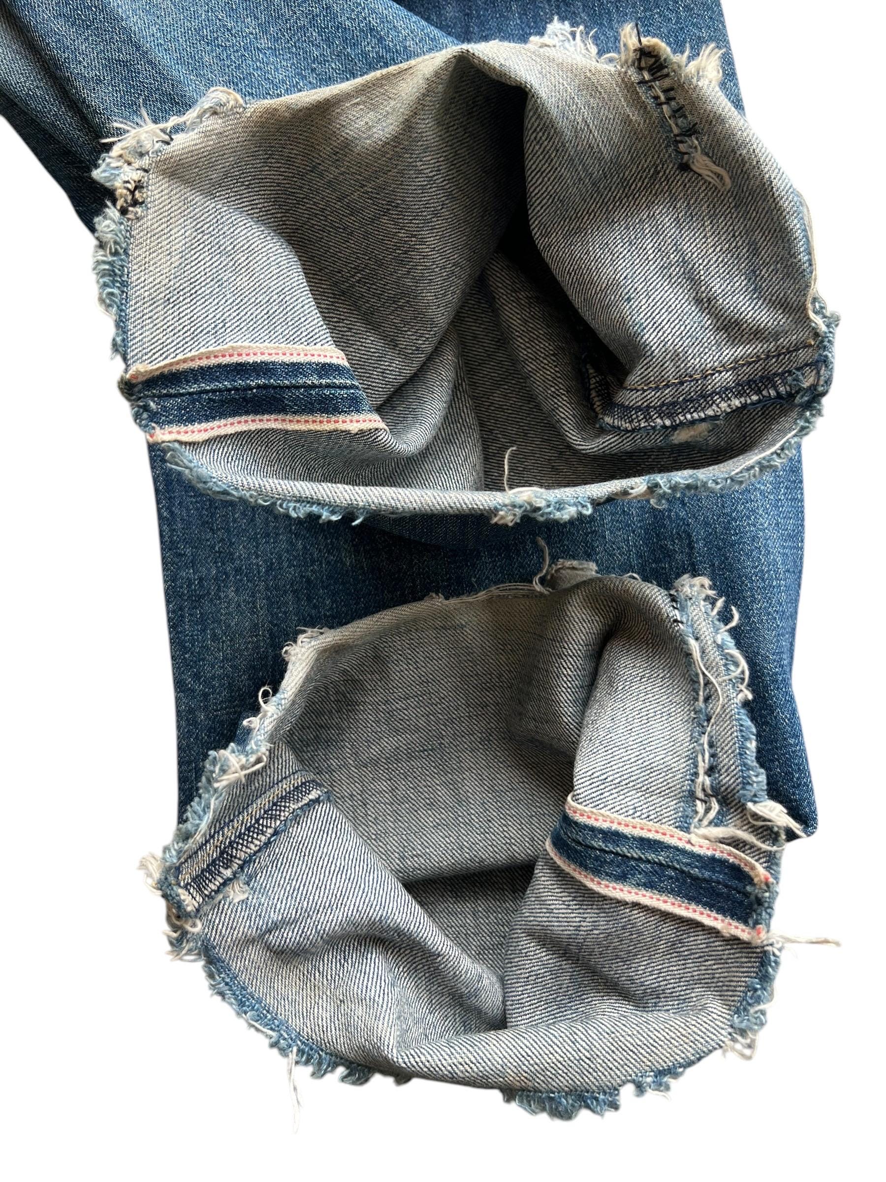 Vintage 90s Levi's 702xx Selvedge Buckle Back Denim Jeans Levis