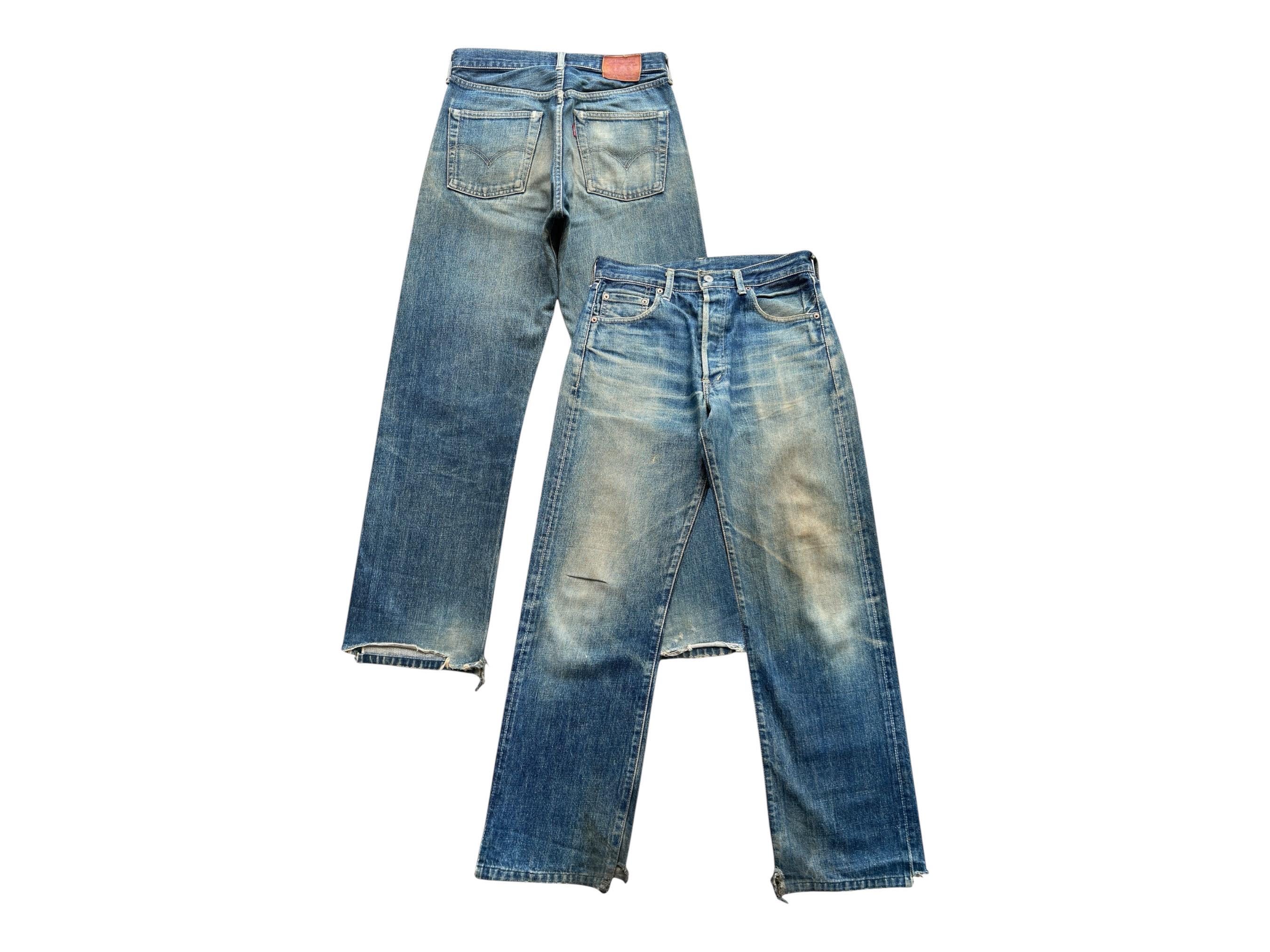 Vintage 90s Levi's 503B Big E Selvedge Denim Jeans Levis Mudwash