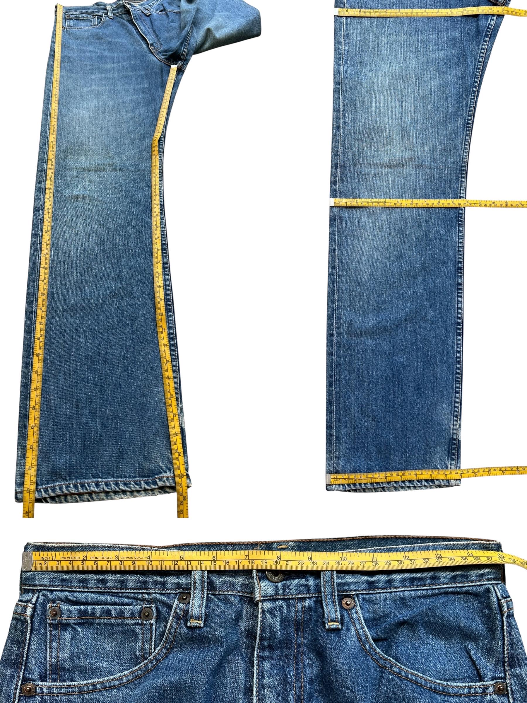 W30 Vintage 90s Levi's 504 Wide Selvedge Denim Jeans Levis
