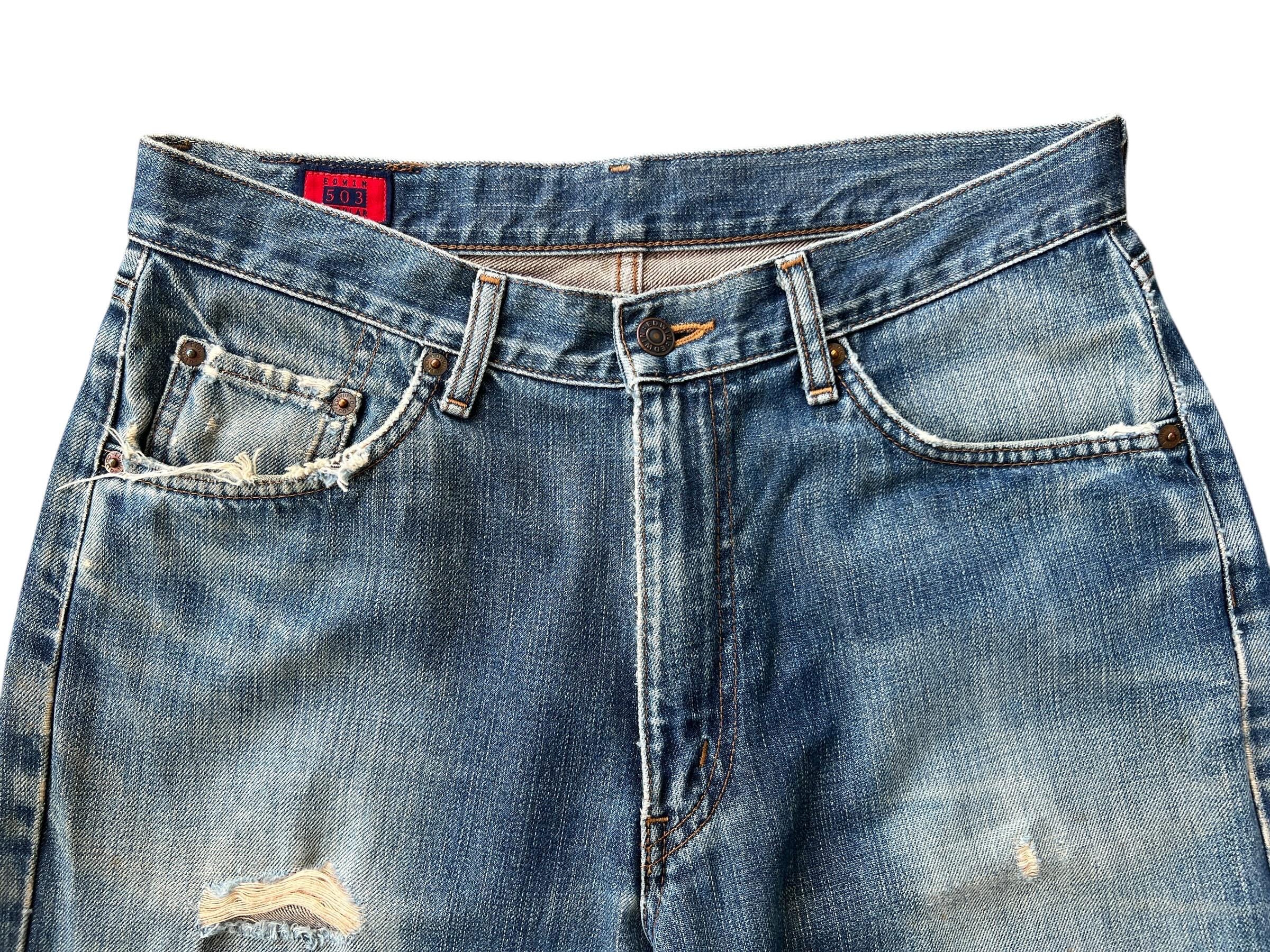 デニム EDWIN 503z Vintage Edwin 503z Faded Jeans Vintage Japan Denim Jeans
