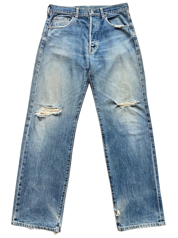 Vintage 90s Levi's 503B Big E Selvedge Denim Jeans Levis Mudwash